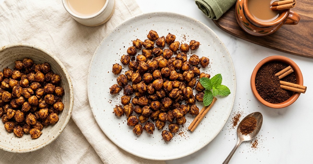 Air Fryer Mexican Café de Olla Chickpea Bites: High-Protein GLP-1 Sweet