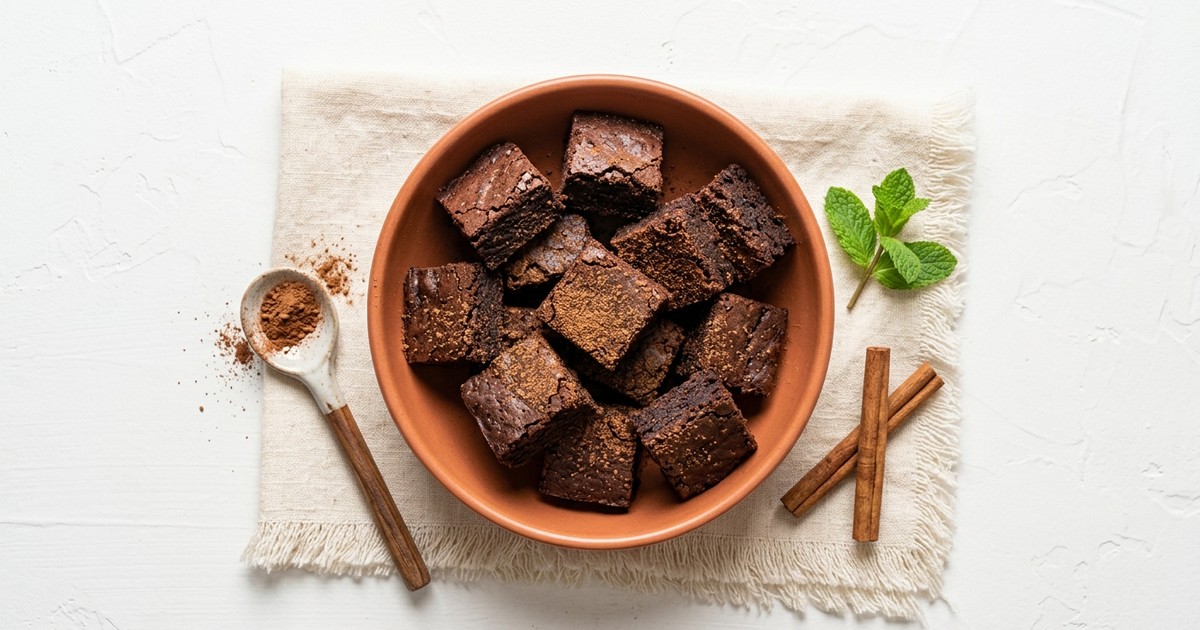Air Fryer Mexican Chocolate Black Bean Protein Brownie Bites