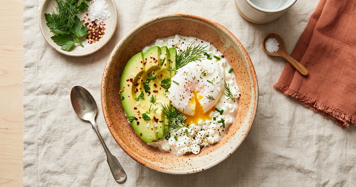 Avocado Poached Egg Bowl: Healthy Fats and Protein for GLP-1