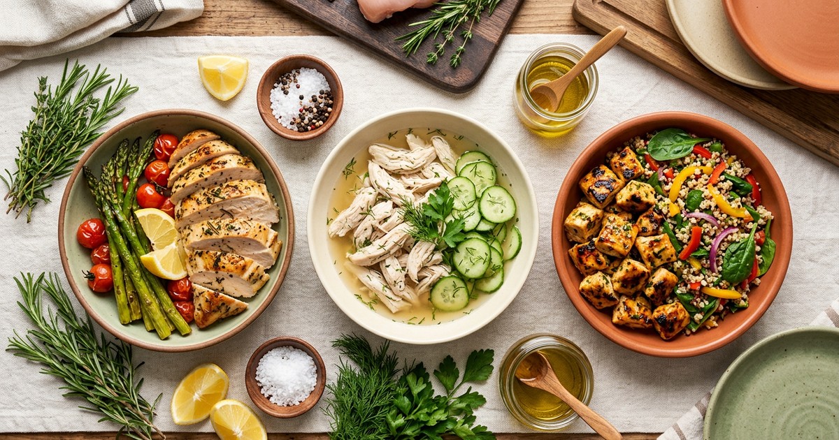 Chicken Breast 3 Ways: The GLP-1 Weekly Protein Prep System