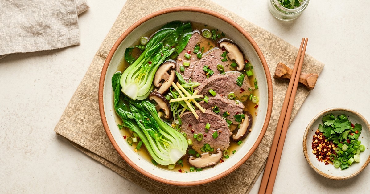 Chinese Poached Beef in Ginger Broth: Lean Meal Prep for GLP-1