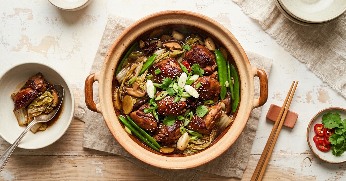 Chinese Soy-Braised Turkey with Napa Cabbage: One-Pot GLP-1 Dinner