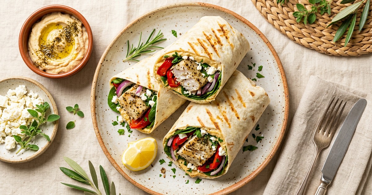 Grilled Mahi-Mahi Mediterranean Wraps: Light, Protein-Packed GLP-1 Lunch