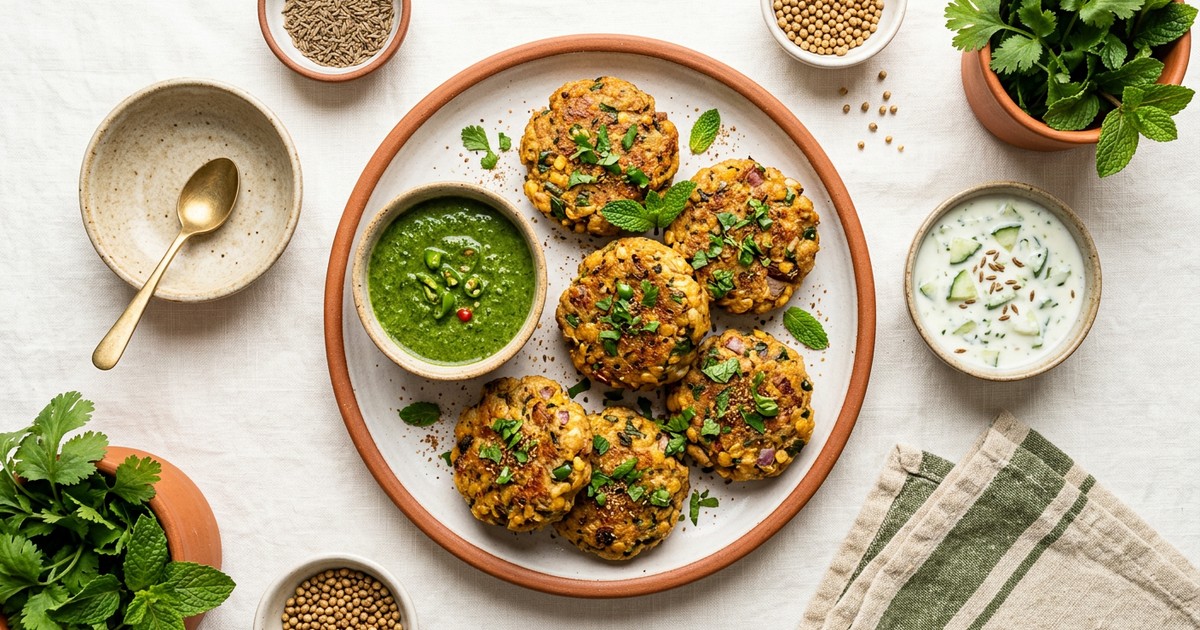 Indian Spiced Pork and Moong Dal Tikki: Batch Protein Snack