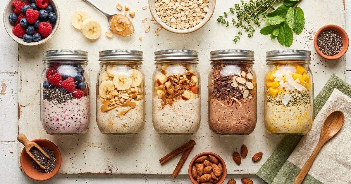 Mason Jar Overnight Oats: 5 Variations for a Full GLP-1 Breakfast Week