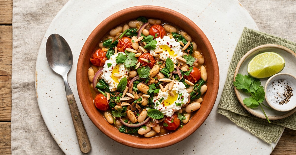 North African Ricotta and White Bean Sauté: GLP-1 Meal Prep