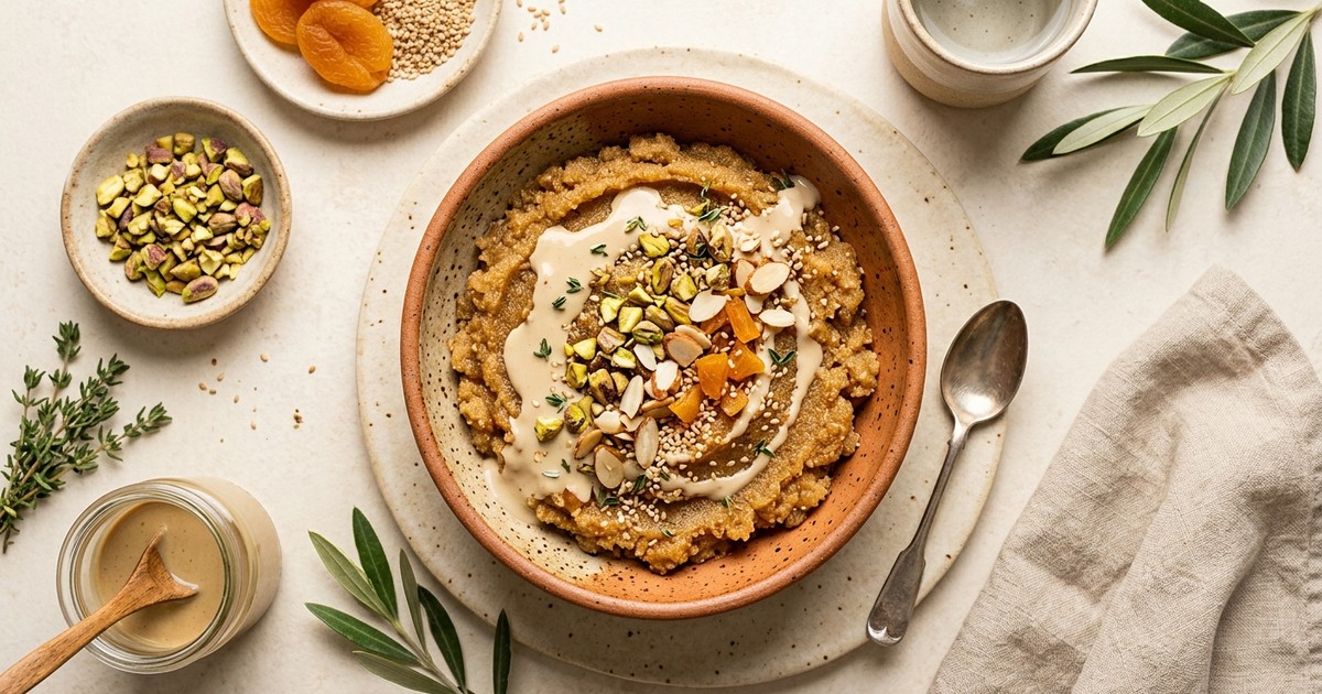 One-Pot Mediterranean Tahini Semolina Halva: High-Protein GLP-1 Sweet