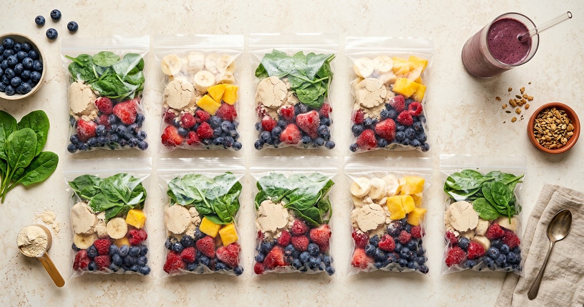 Protein Smoothie Freezer Packs: 10-Pack GLP-1 Liquid Protein Prep