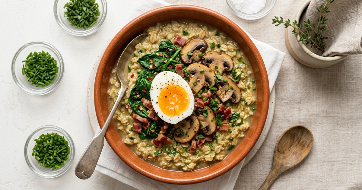 Savory Oatmeal with Soft-Boiled Egg: A Protein-Forward GLP-1 Breakfast