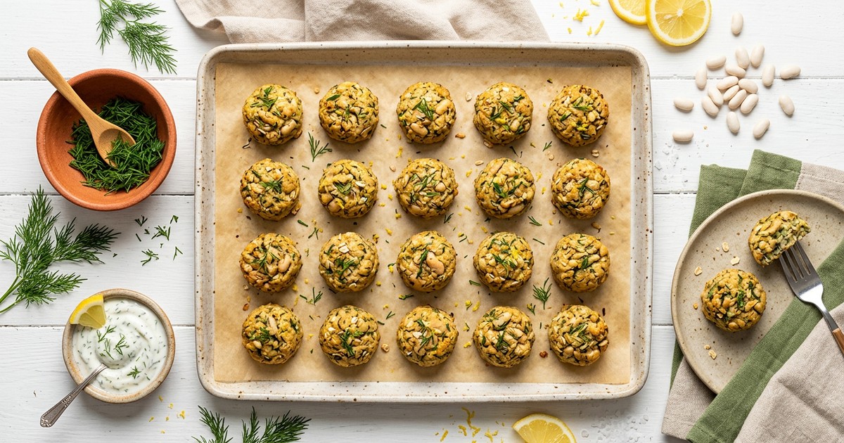 Scandinavian White Bean and Dill Protein Bites: Batch GLP-1 Snack