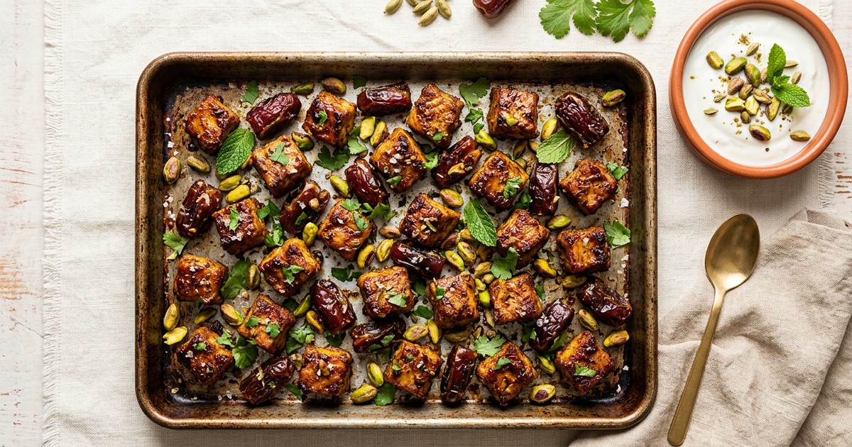 Sheet Pan Indian Cardamom Pork and Date Bites: High-Protein GLP-1 Sweet