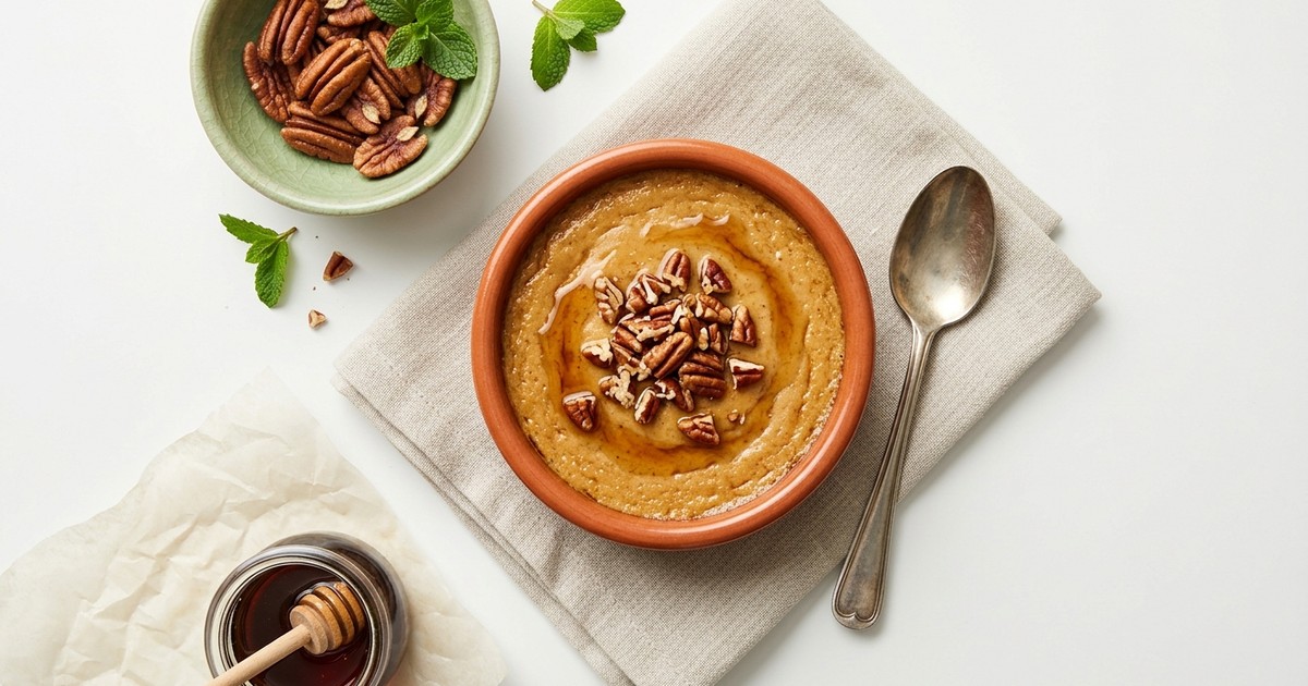 Slow Cooker American Maple Pecan Egg Custard: High-Protein GLP-1 Sweet