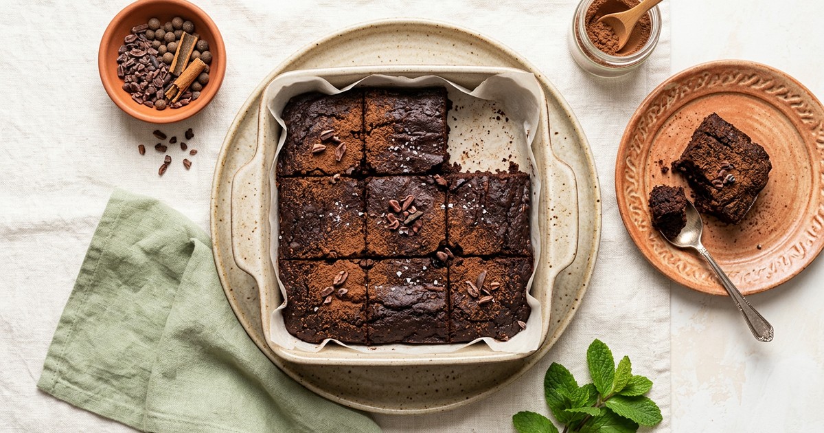 Slow Cooker Caribbean Cocoa Beef Protein Brownies