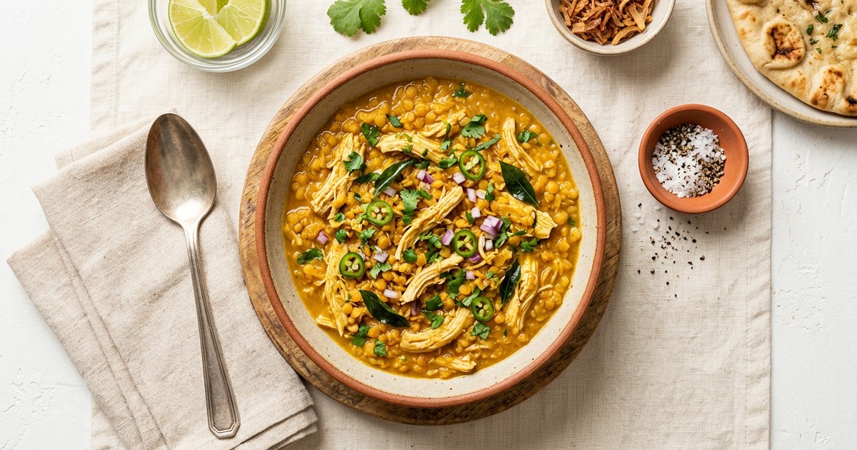 Slow Cooker Indian Chicken and Red Lentil Dal Cups