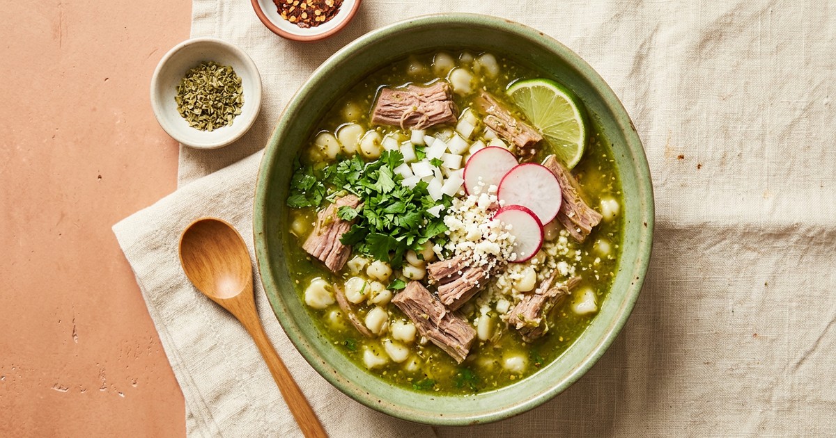 Slow Cooker Mexican Pork Pozole Verde: Warm GLP-1 Breakfast