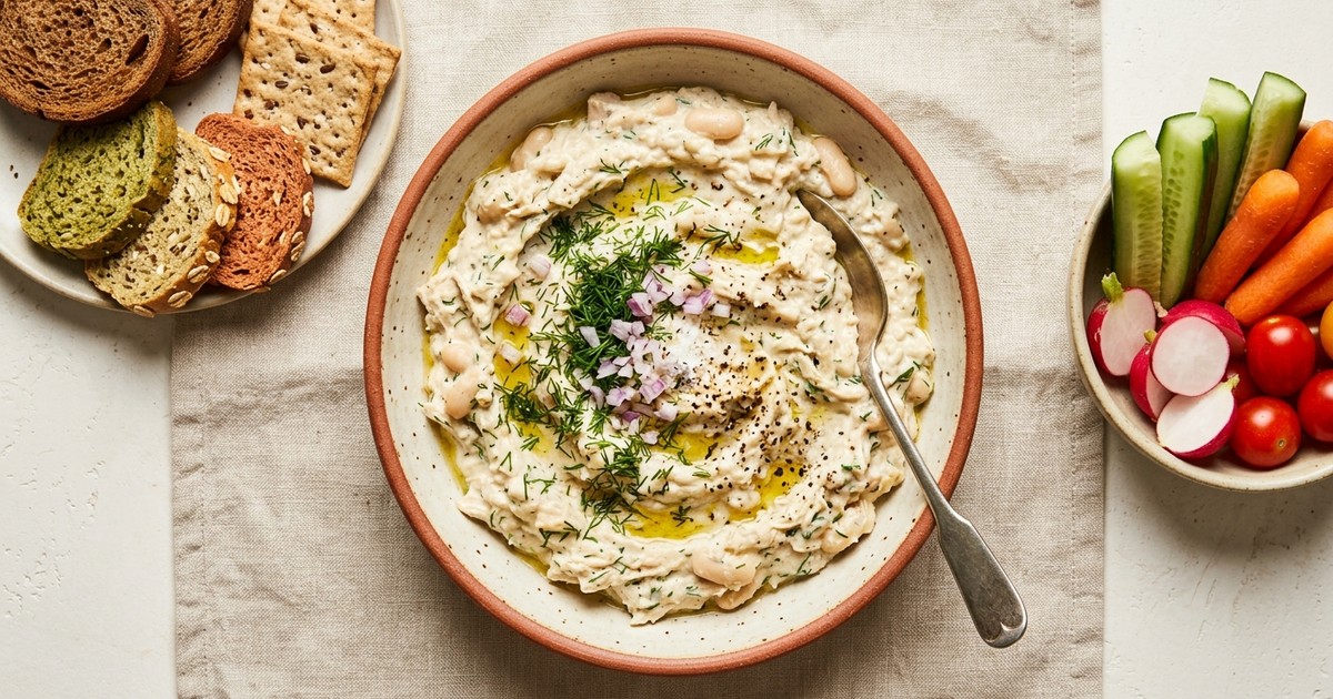 Slow Cooker Polish Chicken and White Bean Dill Spread