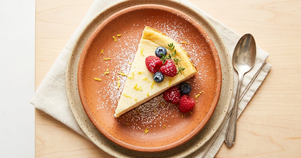 Slow Cooker Polish Sernik Custard with Vanilla and Lemon