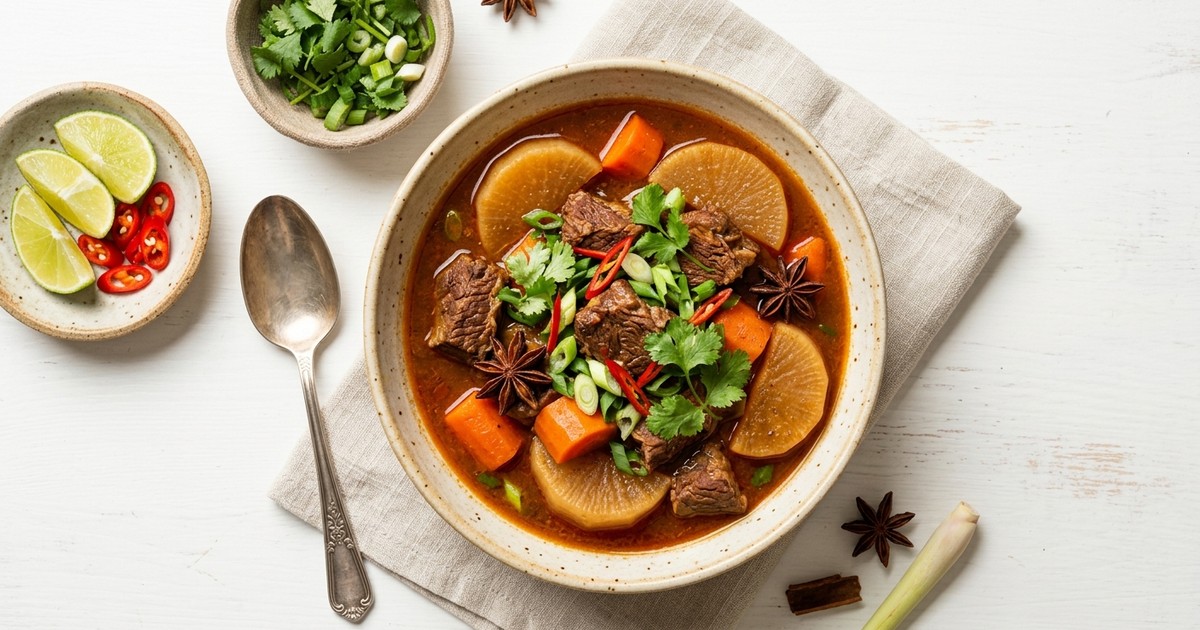 Slow Cooker Vietnamese Bo Kho with Carrots and Star Anise