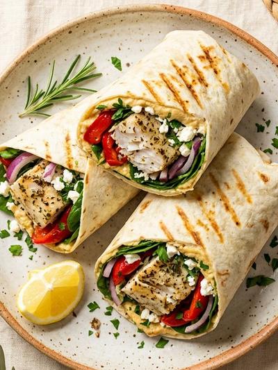 Grilled Mahi-Mahi Mediterranean Wraps: Light, Protein-Packed GLP-1 Lunch
