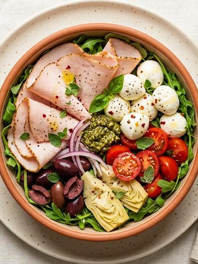 Italian Turkey Antipasto Bowl: No-Cook High-Protein GLP-1 Lunch