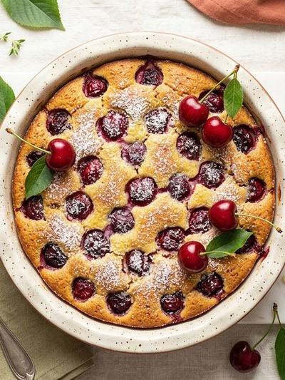 Meal Prep Czech Cherry Egg Custard Cake: High-Protein GLP-1 Sweet