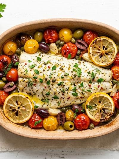 Mediterranean Baked White Fish: Simple, Light GLP-1 Dinner