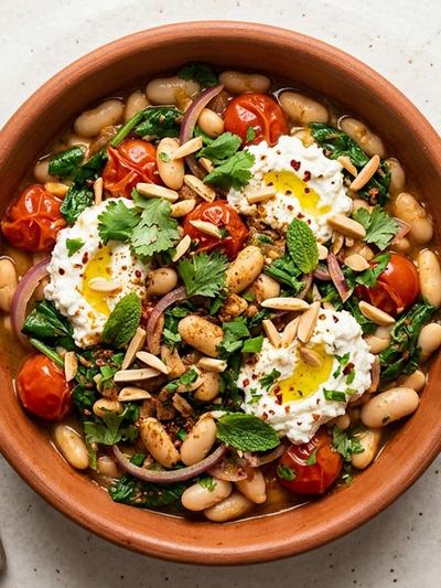 North African Ricotta and White Bean Sauté: GLP-1 Meal Prep