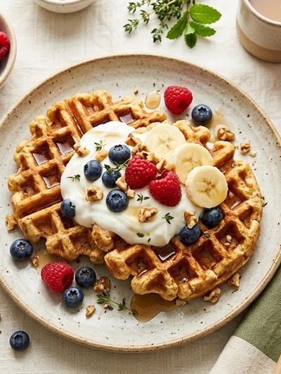 Protein Waffles with Greek Yogurt: High-Satiety Breakfast for GLP-1