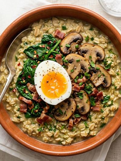 Savory Oatmeal with Soft-Boiled Egg: A Protein-Forward GLP-1 Breakfast