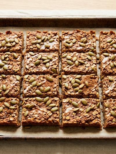 Sheet Pan Mexican Horchata Beef Protein Bars with Pepitas