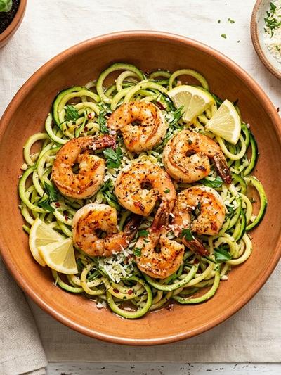 Shrimp & Zucchini Noodles: Low-Carb High-Protein GLP-1 Lunch