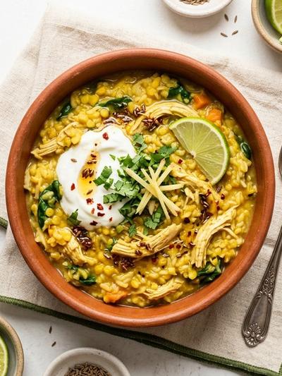 Slow Cooker Indian Chicken Khichdi: Warming GLP-1 Breakfast