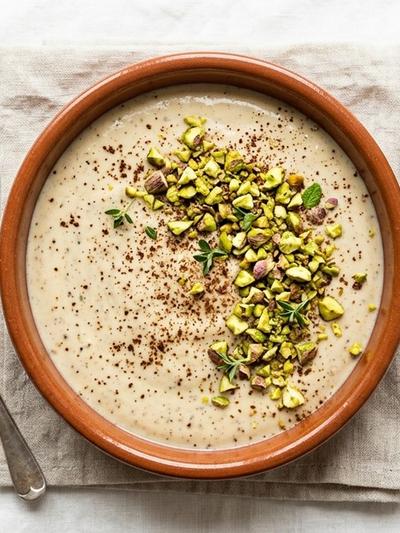 Slow Cooker Sicilian Espresso Ricotta Custard with Pistachios