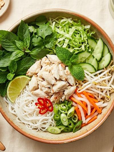 Vietnamese Crab Vermicelli Bowl: Fresh No-Cook GLP-1 Lunch