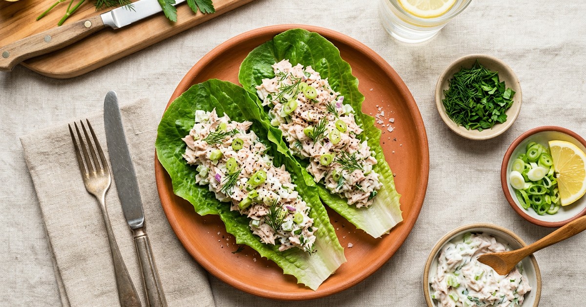 Tuna Lettuce Wraps: Light, High-Protein Lunch Without the Bloat